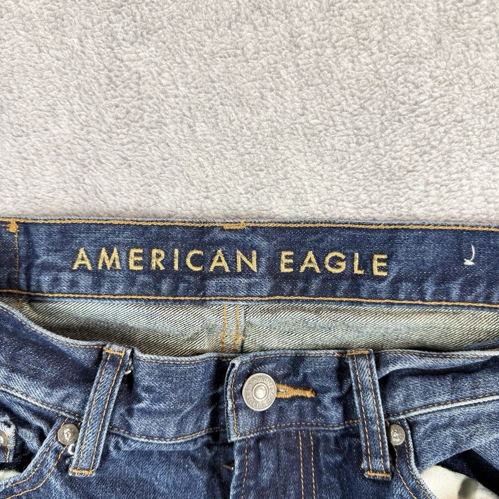 American Eagle Original Boot Cut Jeans Mens 30x30 Medium Wash Blue Denim - Picture 6 of 9
